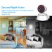 Wifi Smart Net Camera, IP Camera 720P Video Recording Motion Detect with Two-Way Audio and Night Vision, SD Card Supported